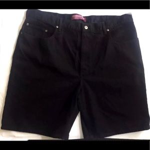 Roundtree & Yorke Jean Shorts Size 44 Black Loose
